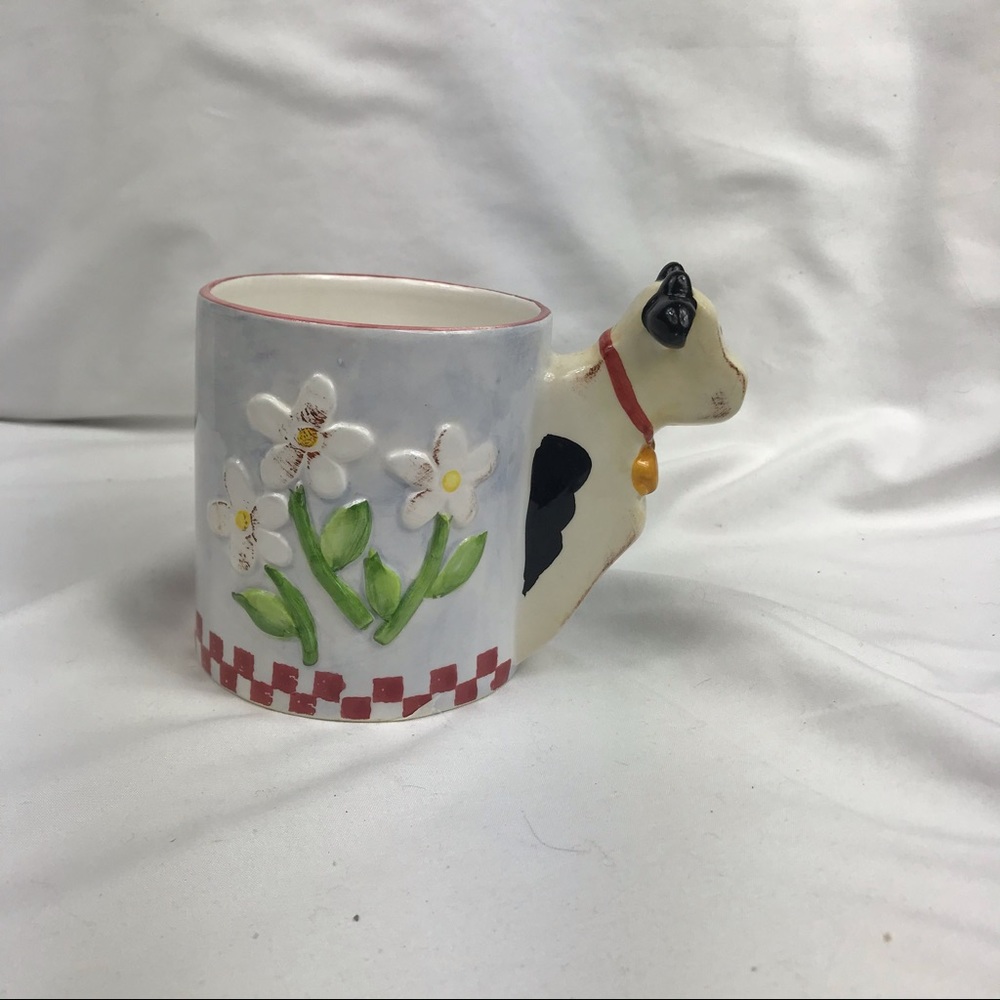 WCL Cow Mug w Flowers